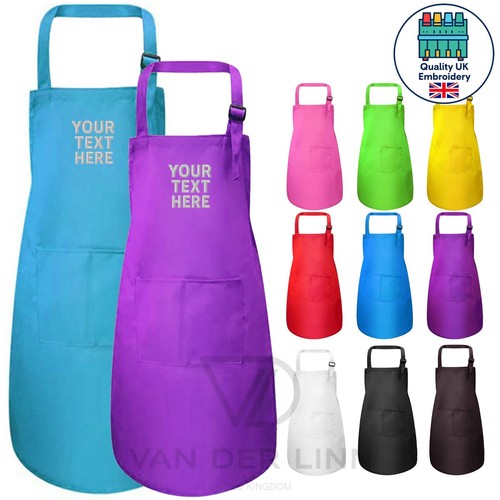 Embroidered personalised apron - embroidered,
