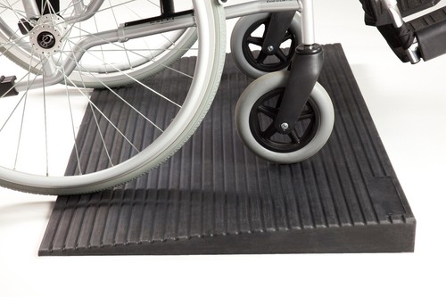 Rubber threshold ramps 32mm - rubber,