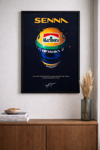 Ayrton senna canvas poster - senna,