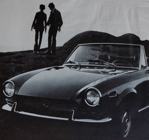 Vintage retro 1970 fiat 124 - vintage,