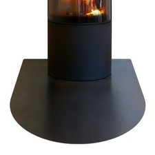 Steel hearth protector - steel, elegant