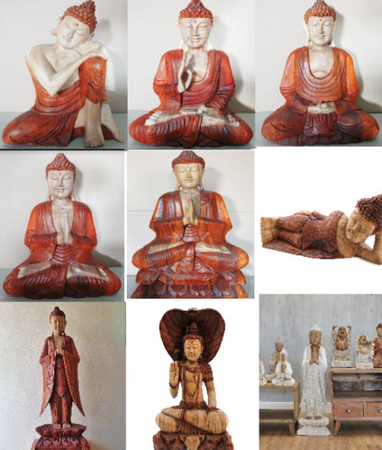 Huge buddha statue ornament - huge,