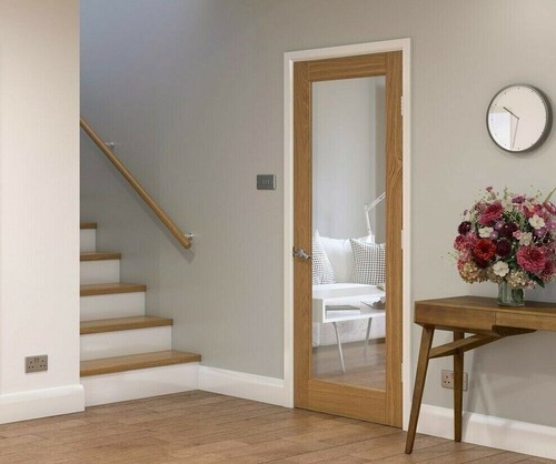 Oak clear tempered glass - oak,