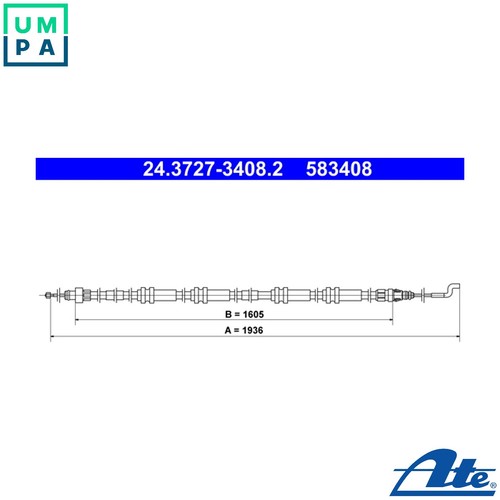 Cable pull parking brake - parking,