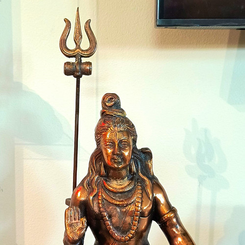 Hinduism shiva bronze tone - hinduism,