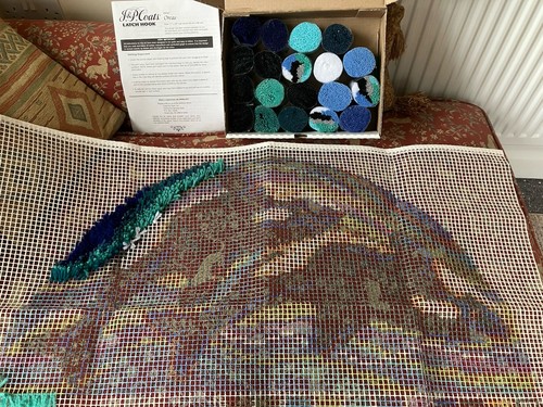 Latch hook rug kit part - kit,, done