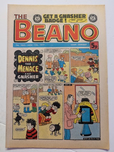 Beano comic 1843 - comic, 1843,
