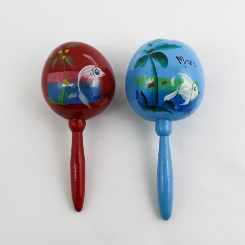 Pair hand painted mexican - hand,