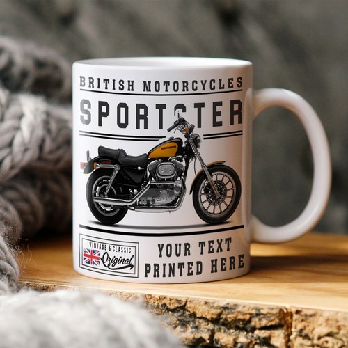 Personalised motorbike mug - personalised,