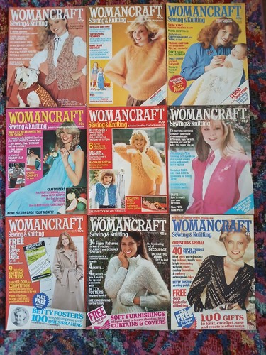Vintage womancraft with - with, sewing