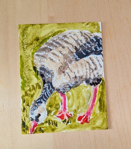 Ace0 original goose - ace0, gouache