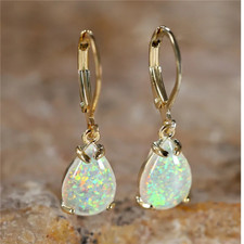 9ct gold opal white fire - 9ct,