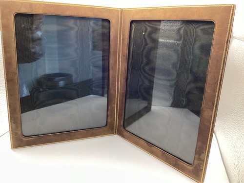 Antique leather folding photo - antique,