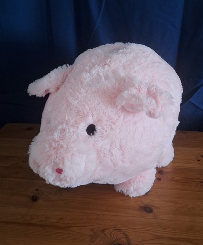 Jumbo pink plush piggy - piggy, bank