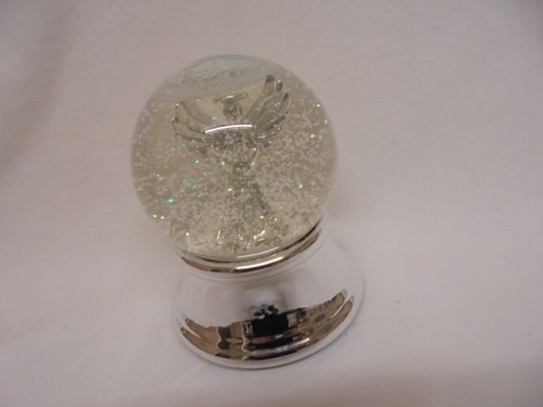 Vintage silver angel musical - silver,