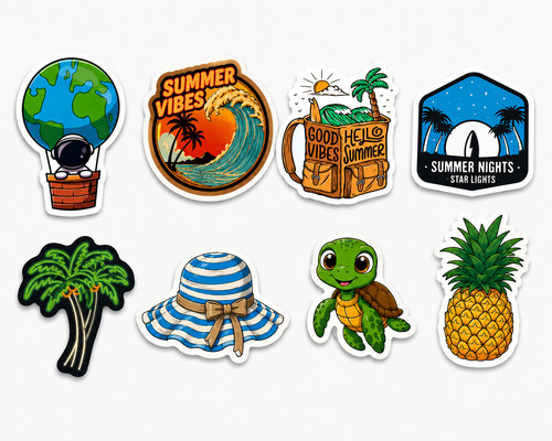 Luggage stickers mix match - mix,