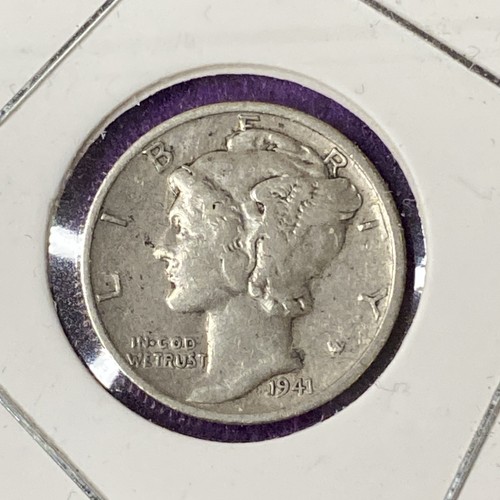 1941 mercury dime silver - silver, 0.900