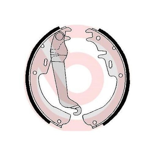 504 brembo brake shoe - s,