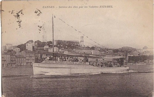 Old postcard cannes - cannes, service