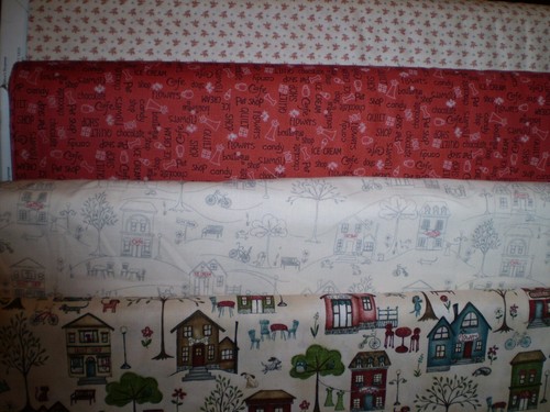 Red rooster fabrics - red,