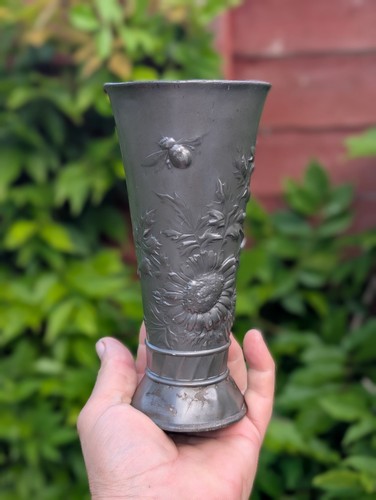 Orivit antique pewter vase - orivit,