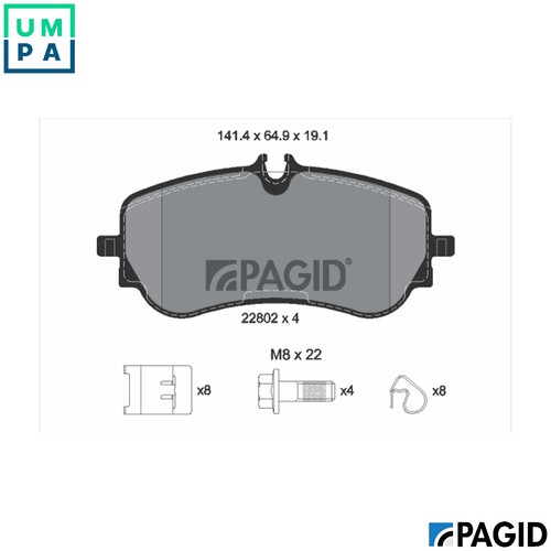 Brake pad set disc - brake,