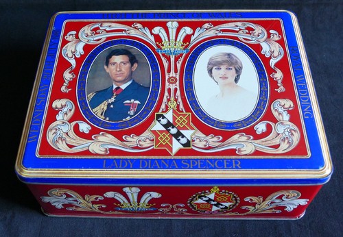 Two vintage tins - two, tins,