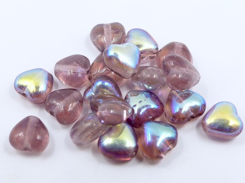 Heart shape czech glass - 6(mm),