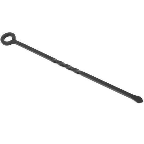 Black cast iron poker - iron,