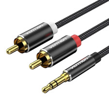 Rca 5mm cable aux to - to,