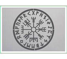 Vegvisir the viking compass paint spray reusuable stencil mylar runes