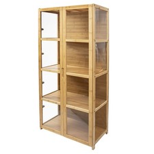 4-Tier Bamboo Display Case