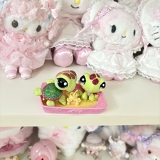 Littlest Pet Shop glitter turtle & sea turtle duo + sandpit accessory