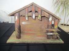 WOODEN MANGER STABLE CRECHE