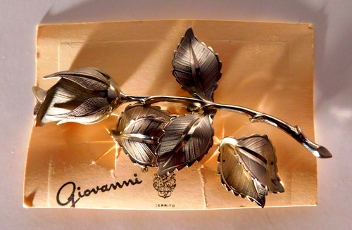 Vtg giovanni silver - vtg., rose