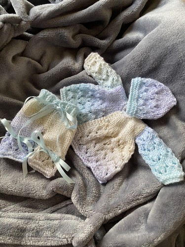 Hand knitted dolls - knitted,