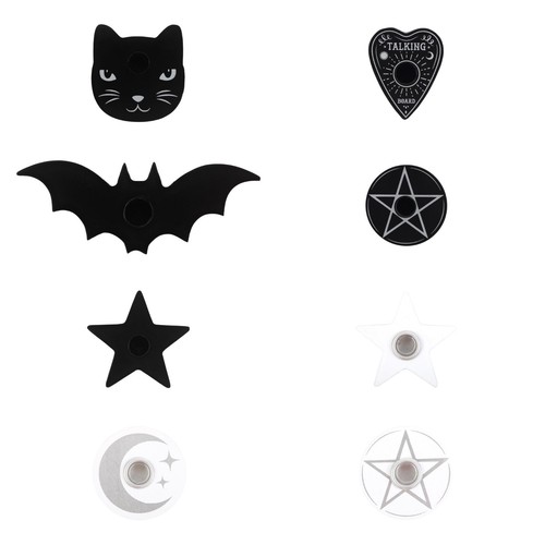 Wooden spell candle holders - holders,