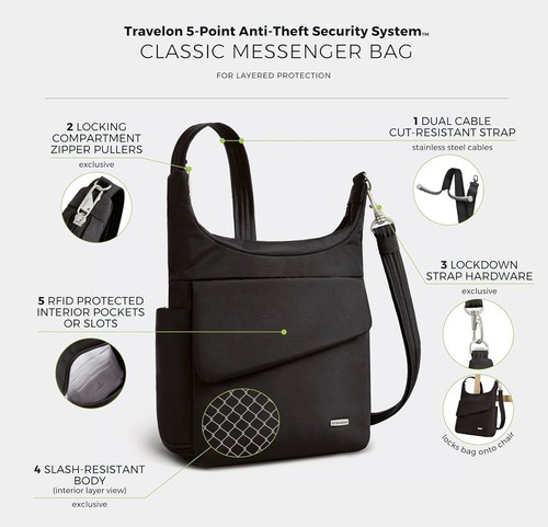 Travelon anti theft - travelon, anti-theft