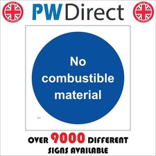 SIGN Non combustible material