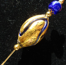 Vintage Art Victorian Stick Pin Hat, Scarf, Dress.  Gift Box