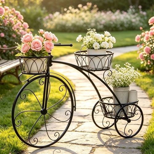 Tier bicycle shape plant - 3-tier,