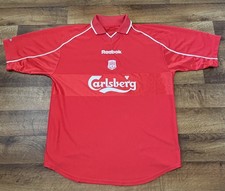 Liverpool  00/02 Vintage Carlsberg Reebok Shirt Home Large Jersey