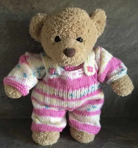 Hand knitted teddy clothes - hand,