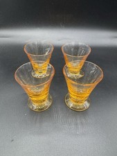 4x Art Deco Shot Glasses /
