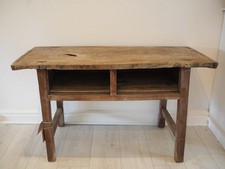 Antique Chinese Elm Wooden School Desk Circa 1850 / Original Console Table