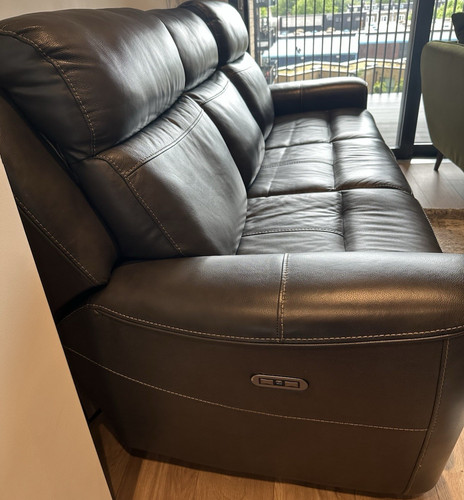 Grey leather electric - electric, recliner