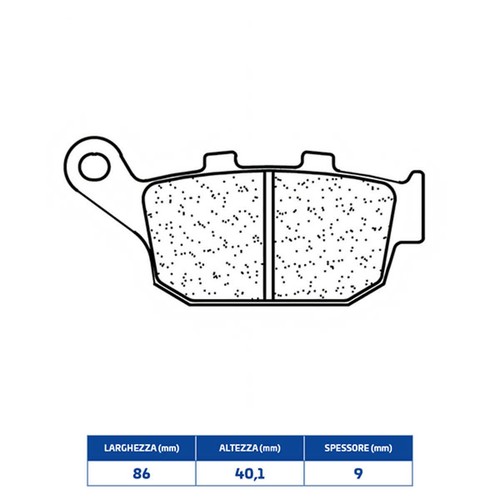 Rear sintered brake - brake, for