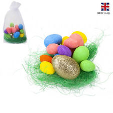 16pk Easter Eggs Golden Egg Hunt Kids Game Craft Bonnet Party Gift Decor P6163 
