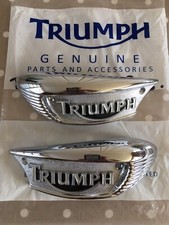 Triumph Chrome Tank Badges