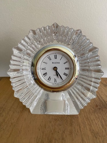 Vintage bulova lead crystal - vintage,